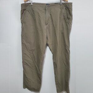 KUHL Kontra Air Pants Wide Leg Utility Hiking Gorpcore Olive Green Men's 42 x 33
